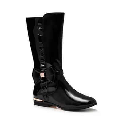 Baker by Ted Baker - Girls' black patent boots