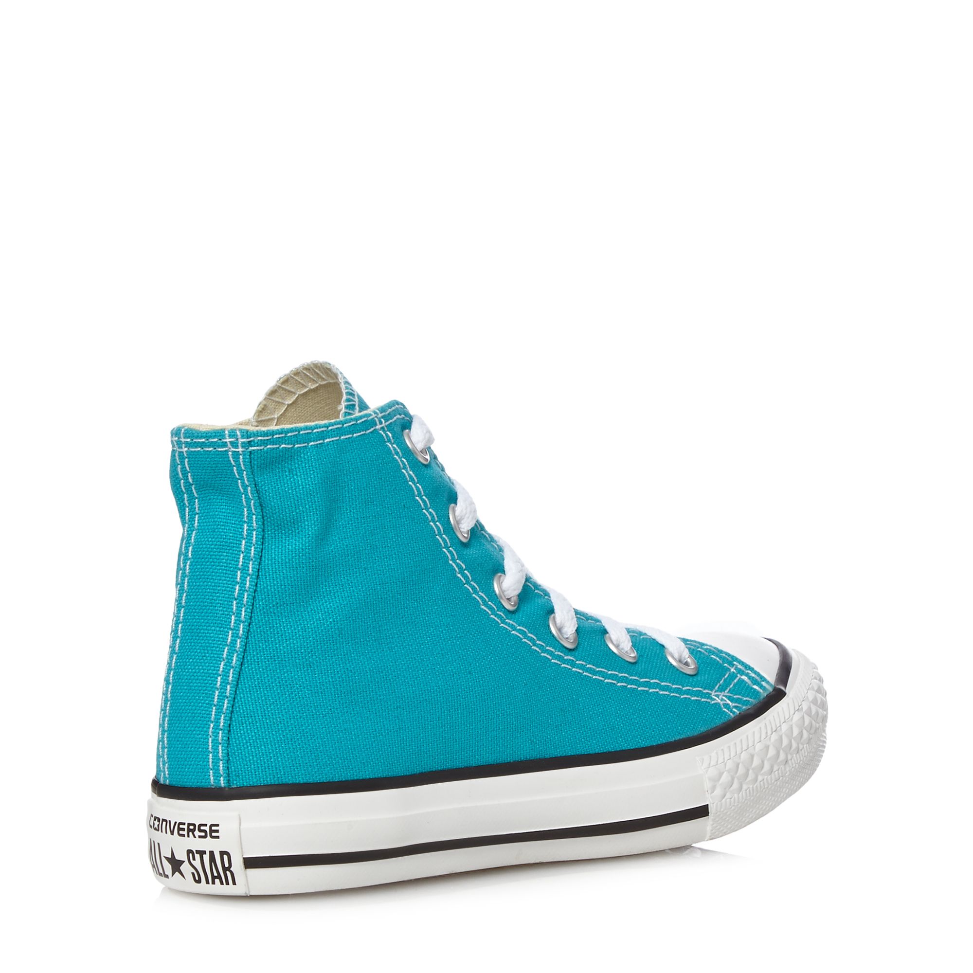 Converse Kids Girl's Aqua 'All Star' Canvas Hi-Top Trainers From ...