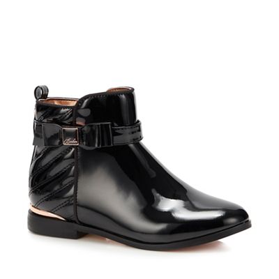 ted baker black patent boots