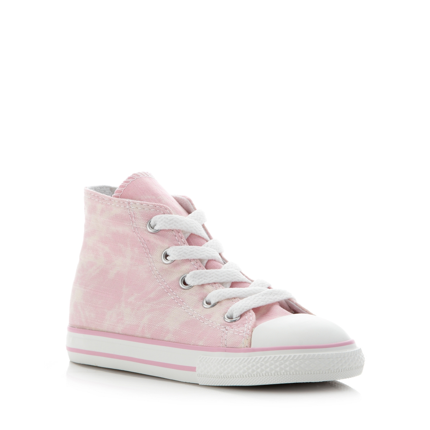 Converse Converse girls pink hi top trainers