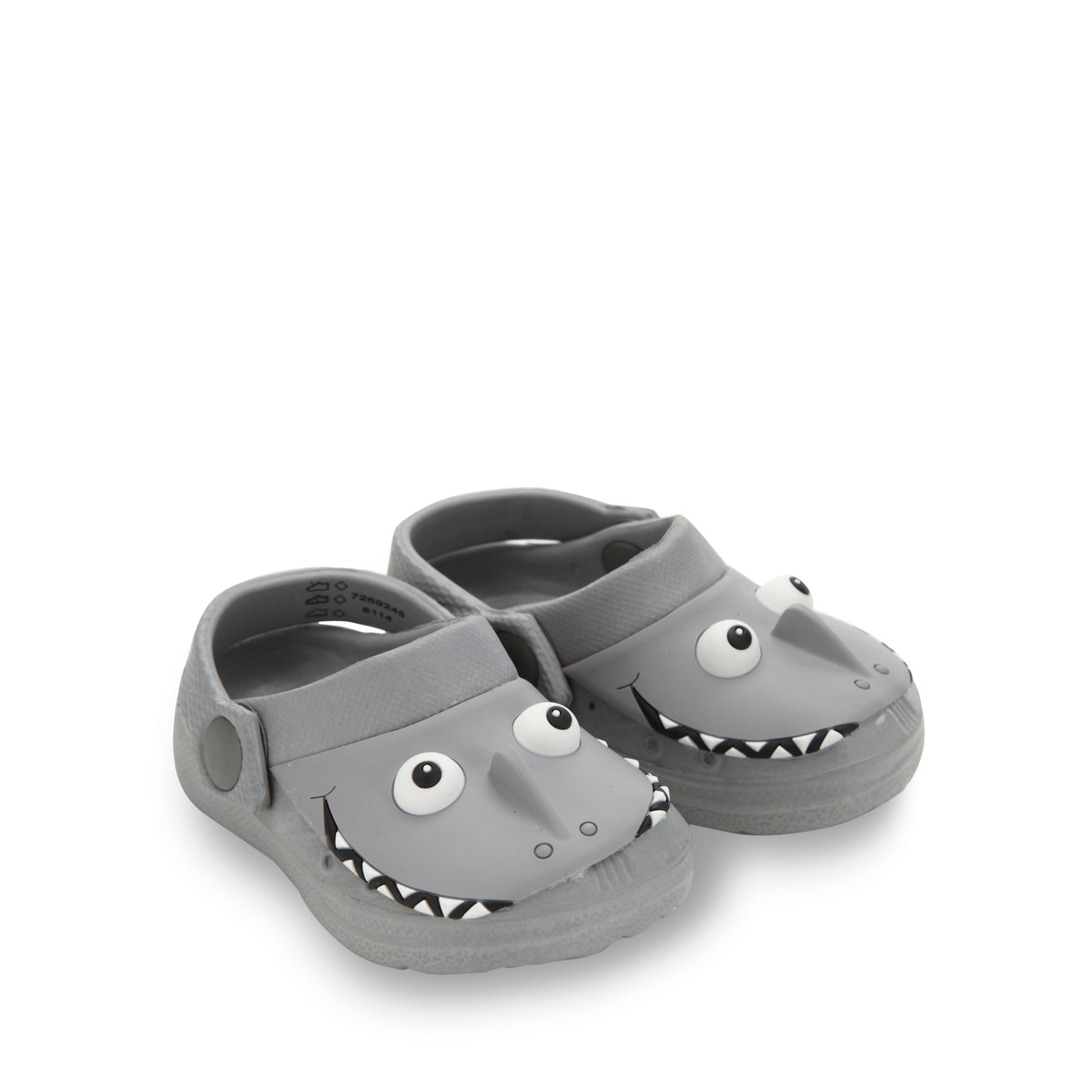 bluezoo Boys grey shark clogs