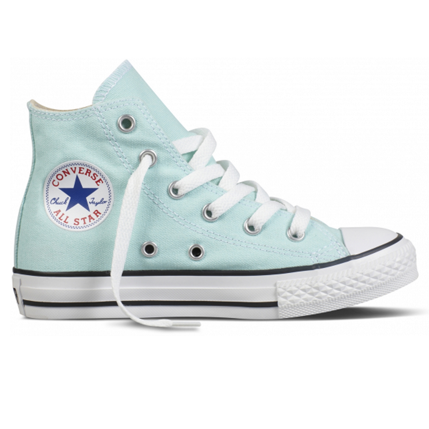 Converse Converse Girls Aqua High Top Eyelet Trainers