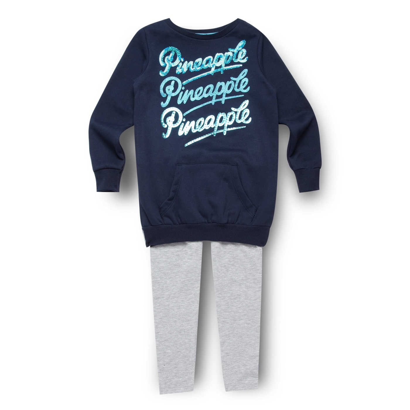 Pineapple Pineapple girls navy sweater and leggings