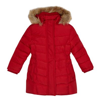bluezoo - Girls' red shower resistant coat