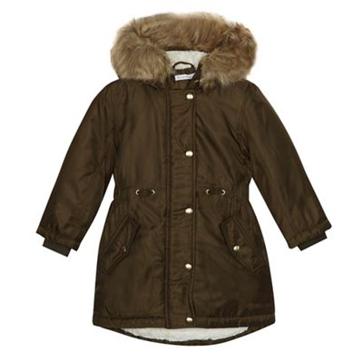 bluezoo - 'Girls' khaki shower resistant parka