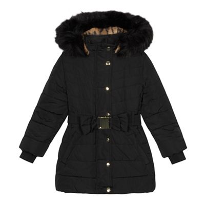 bluezoo - Girls' black parka coat