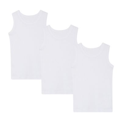 Debenhams - '3 pack boys' white vests