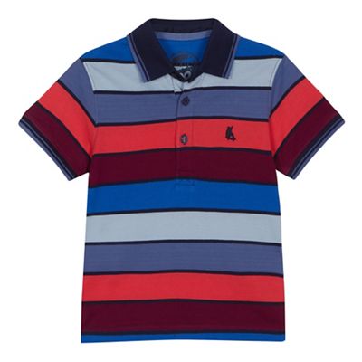 bluezoo - Boys' multicoloured striped polo shirt
