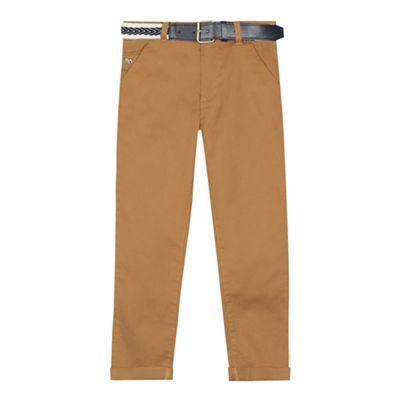 J by Jasper Conran - Boys' tan slim fit chino trousers