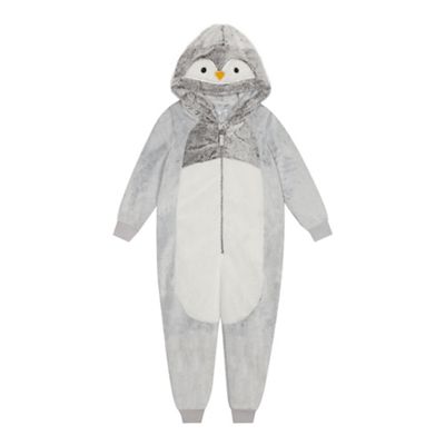 bluezoo - Kids' grey penguin onesie
