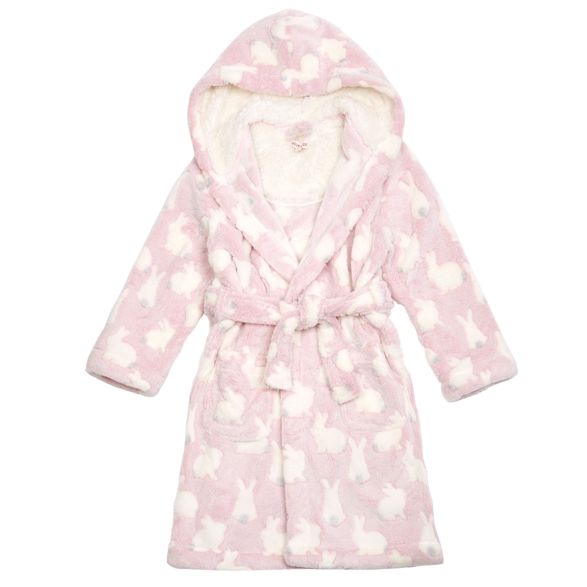 Bluezoo Kids Girls' Pink Bunny Dressing Gown From Debenhams | eBay