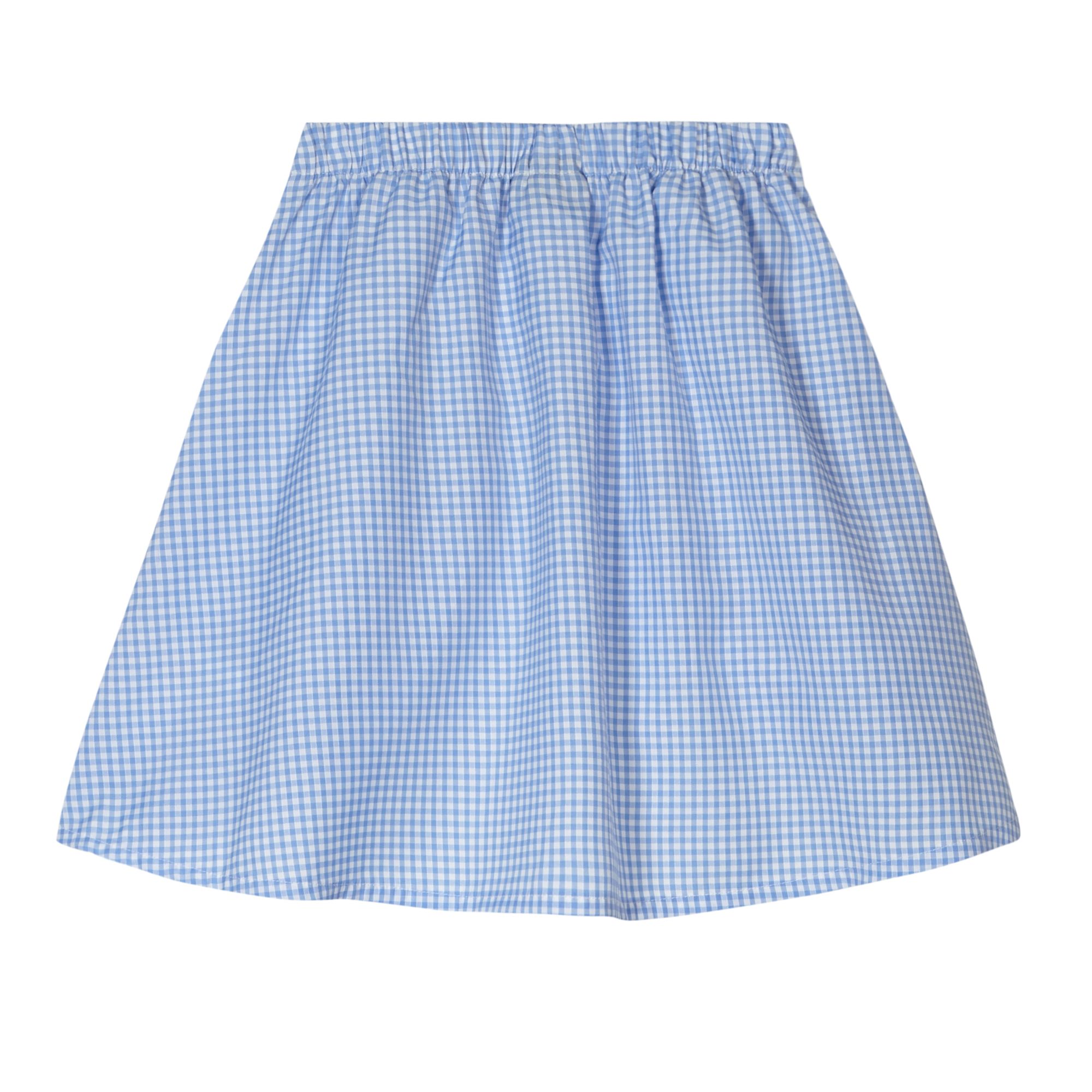 Debenhams Kids Pack Of Two Girl's Light Blue Gingham School Skirts | eBay