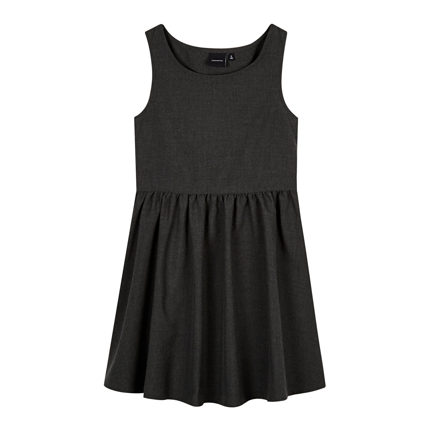 Girls grey skater pinafore school dress