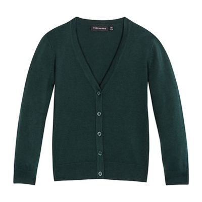 Debenhams - Green V neck cardigan