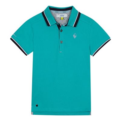 Baker by Ted Baker - 'Boys' green Oxford polo shirt