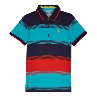 Baker by Ted Baker - Boys' multicoloured striped polo shirt