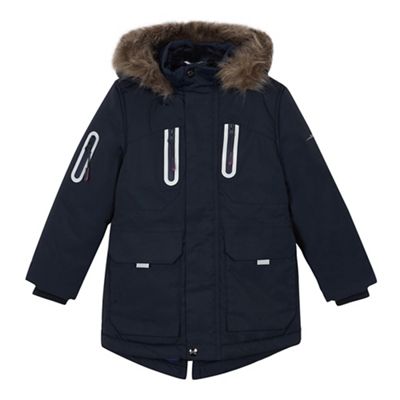 Baker by Ted Baker - Boys' navy shower resistant parka