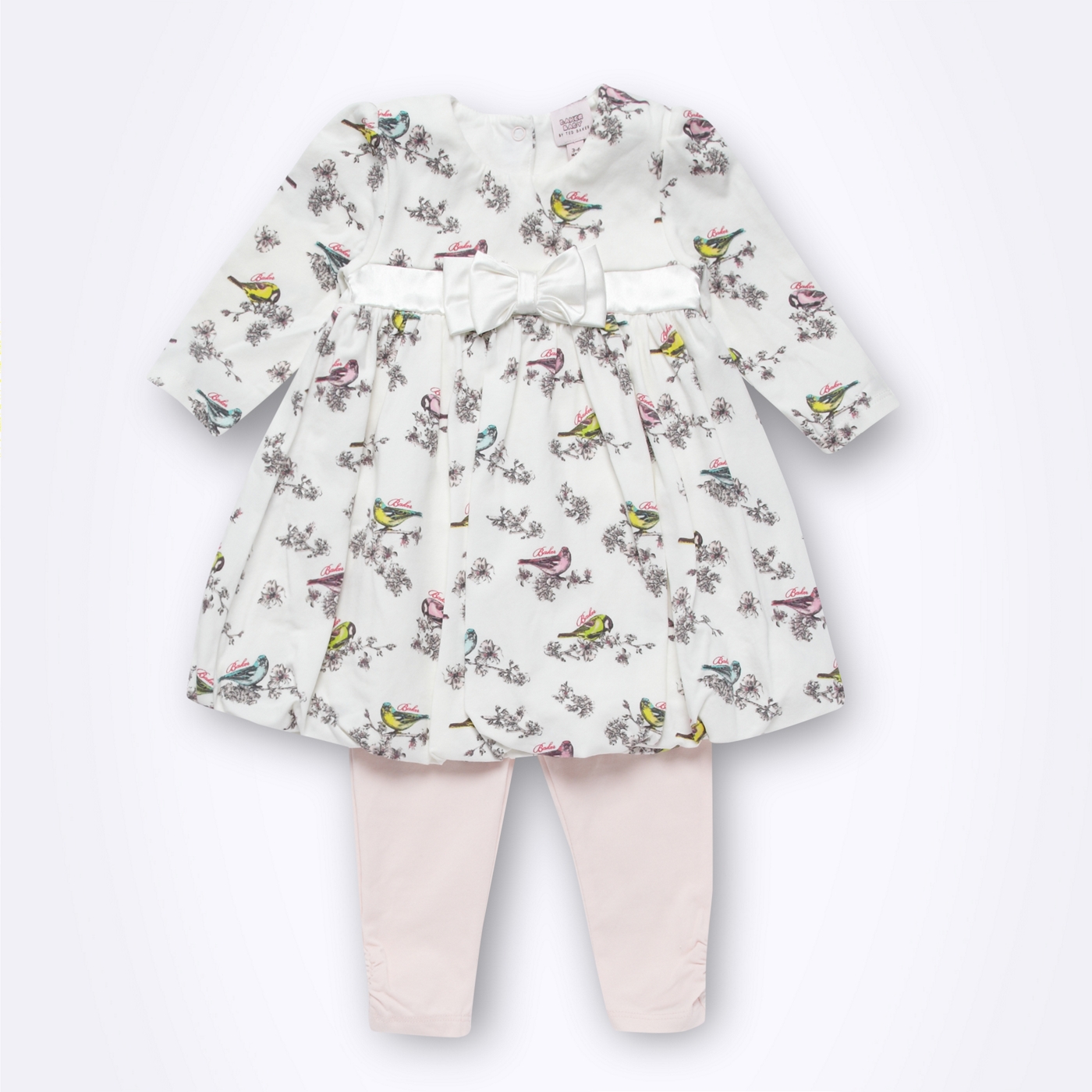 Baker by Ted Baker Babies white bird printed tunic and leggings