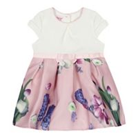 Baker By Ted Baker Baby Girls Light Pink Floral Print Dress