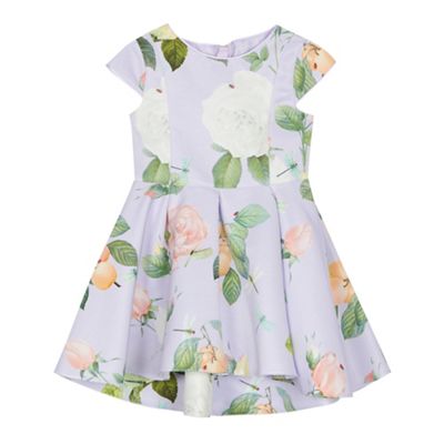 Baker by Ted Baker - Girls' lilac floral print dress