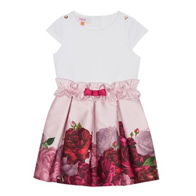 Baker by Ted Baker - Girls' Light Pink Floral Print Dress