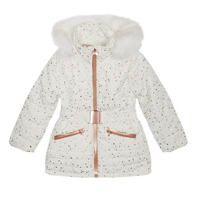 Baker by Ted Baker - Girls' Off White Foil Print Ski Jacket