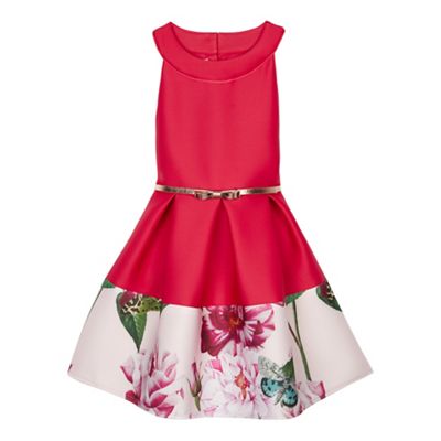 ted baker girls red dress