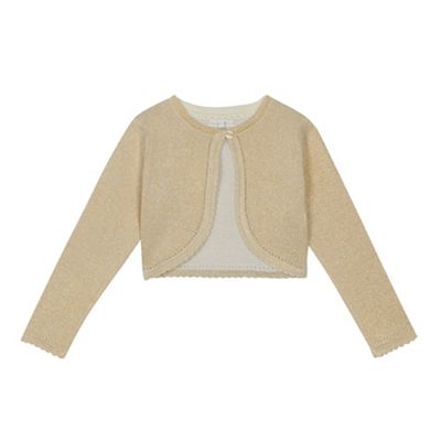 kids gold cardigan
