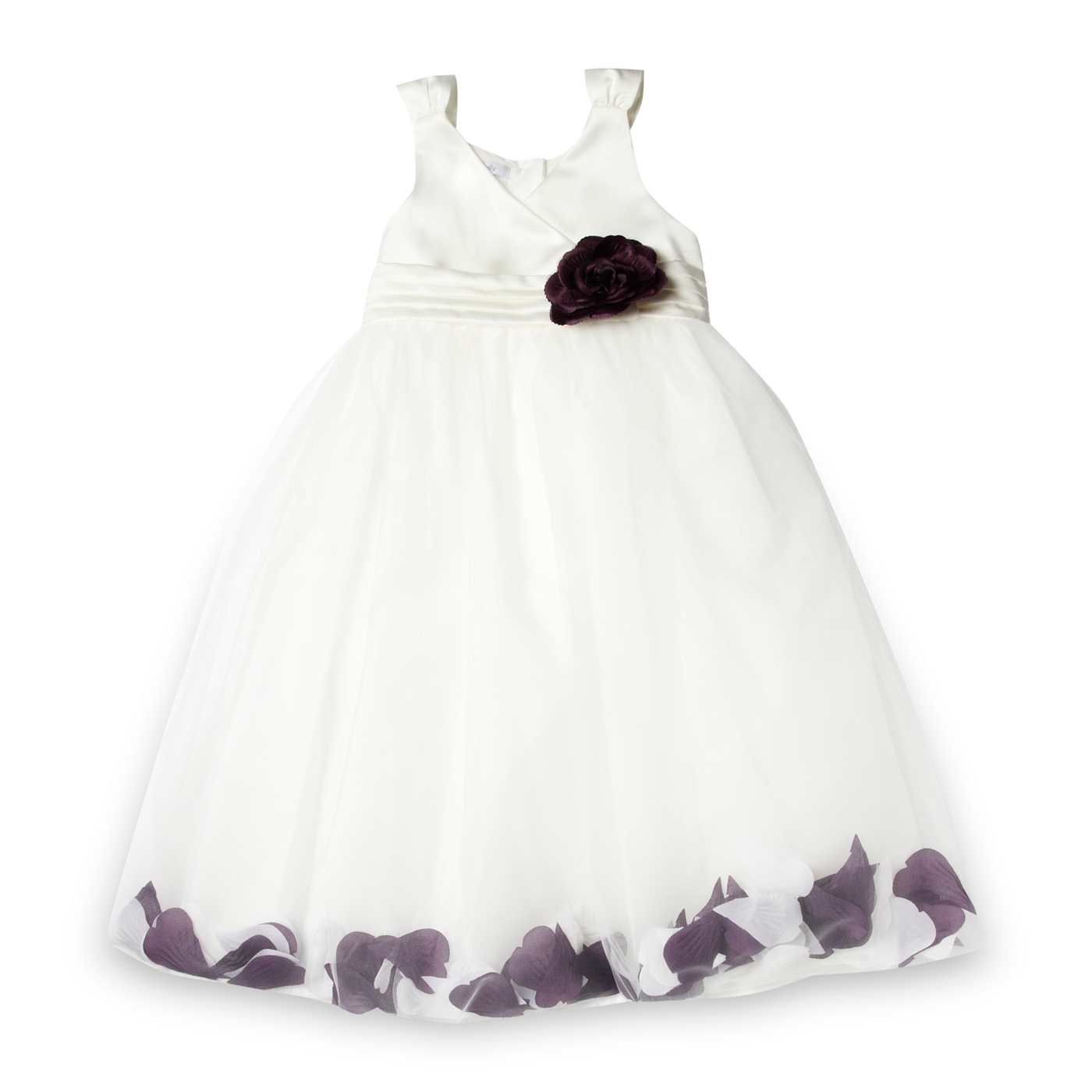 Tigerlily Girls plum floating petal skirt occasion dress