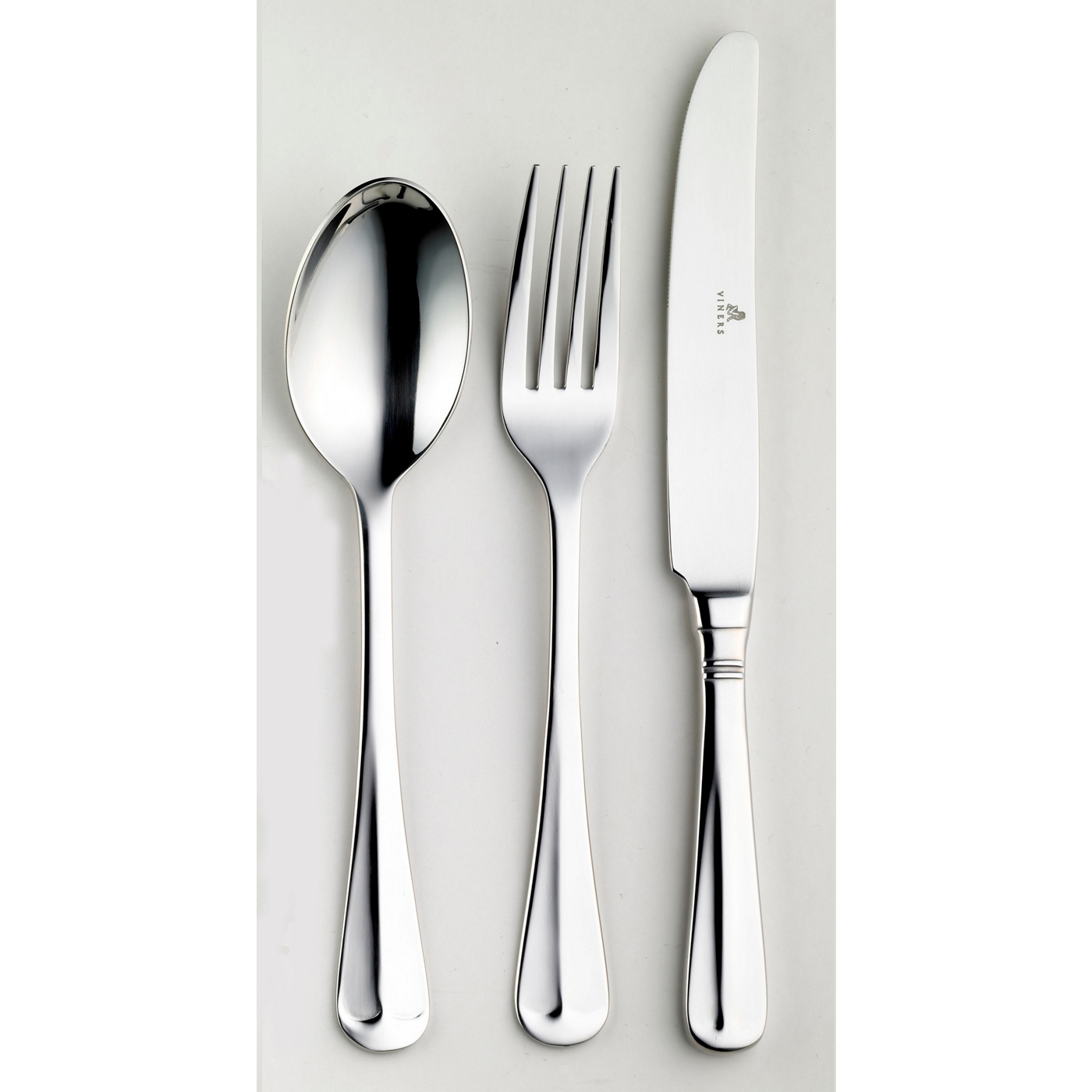 Viners Stainless steel twenty four piece Rattail cutlery set