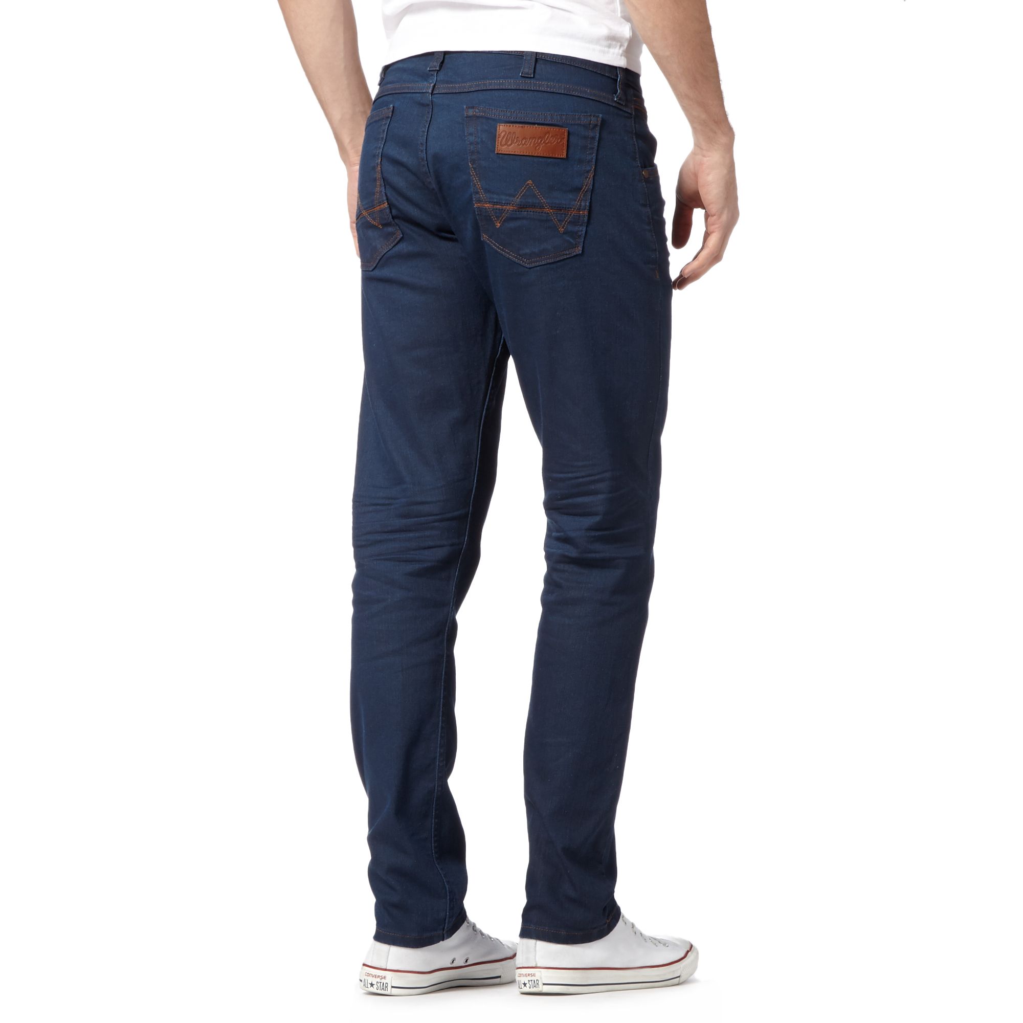 Wrangler Mens Colton Bait Blue Raw Tapered Leg Jeans From Debenhams | eBay