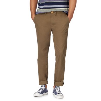 Racing Green - Khaki chino trousers