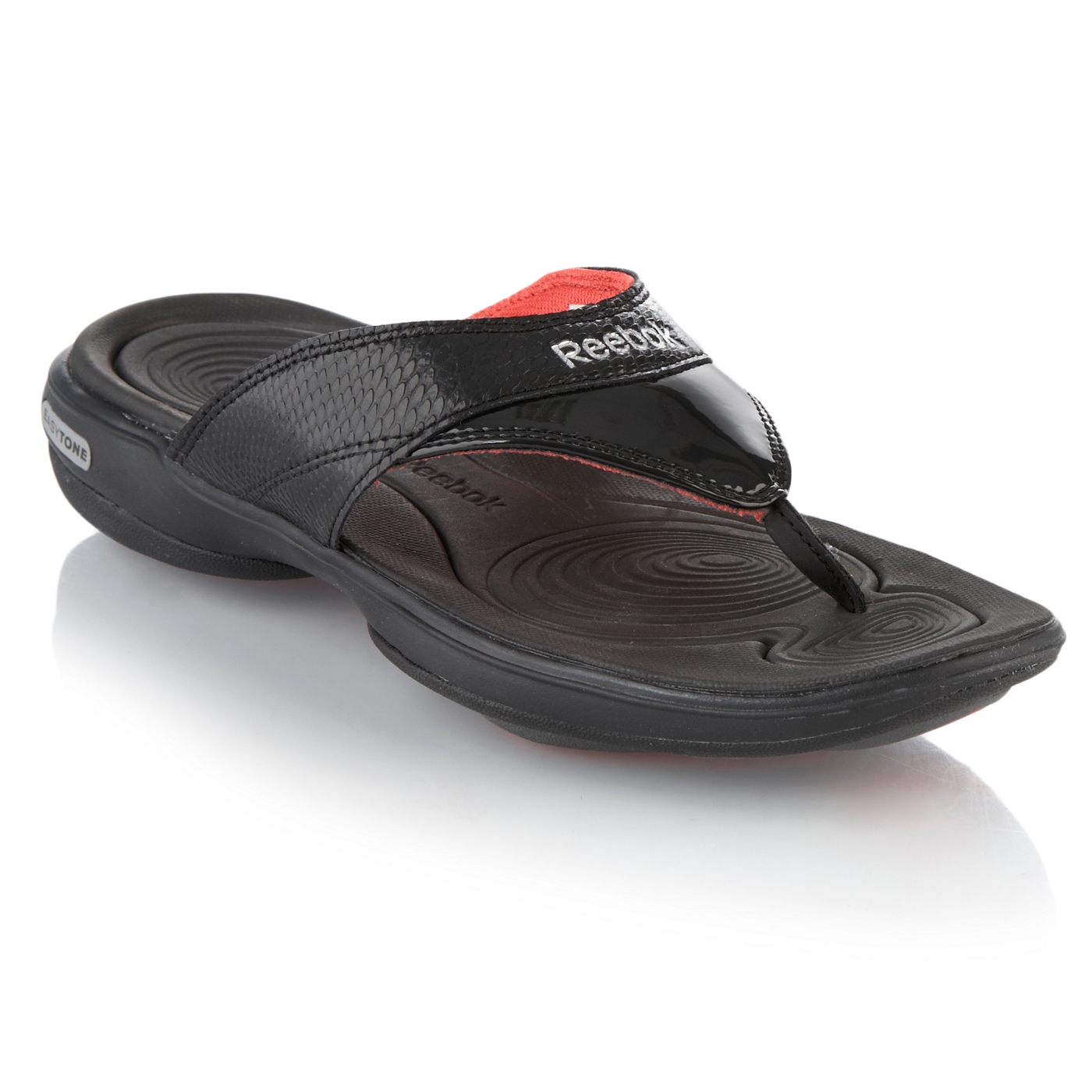 Reebok Black Easytone flip flops