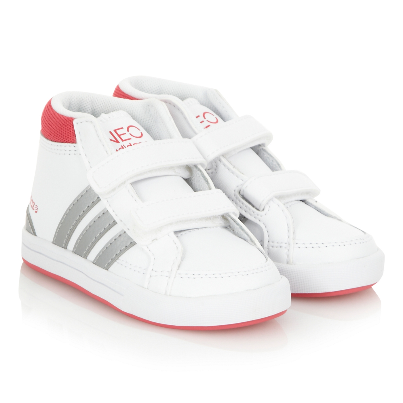 adidas Adidas girls white Neo Skool high top trainers