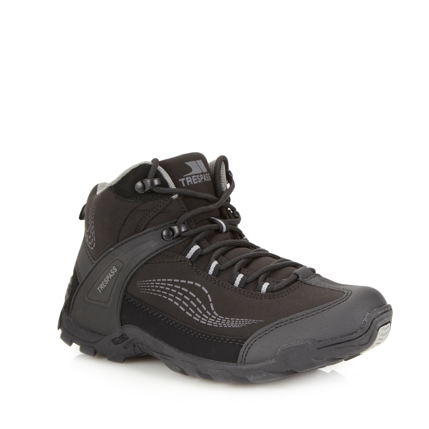 Trespass Black Softshell walking boots