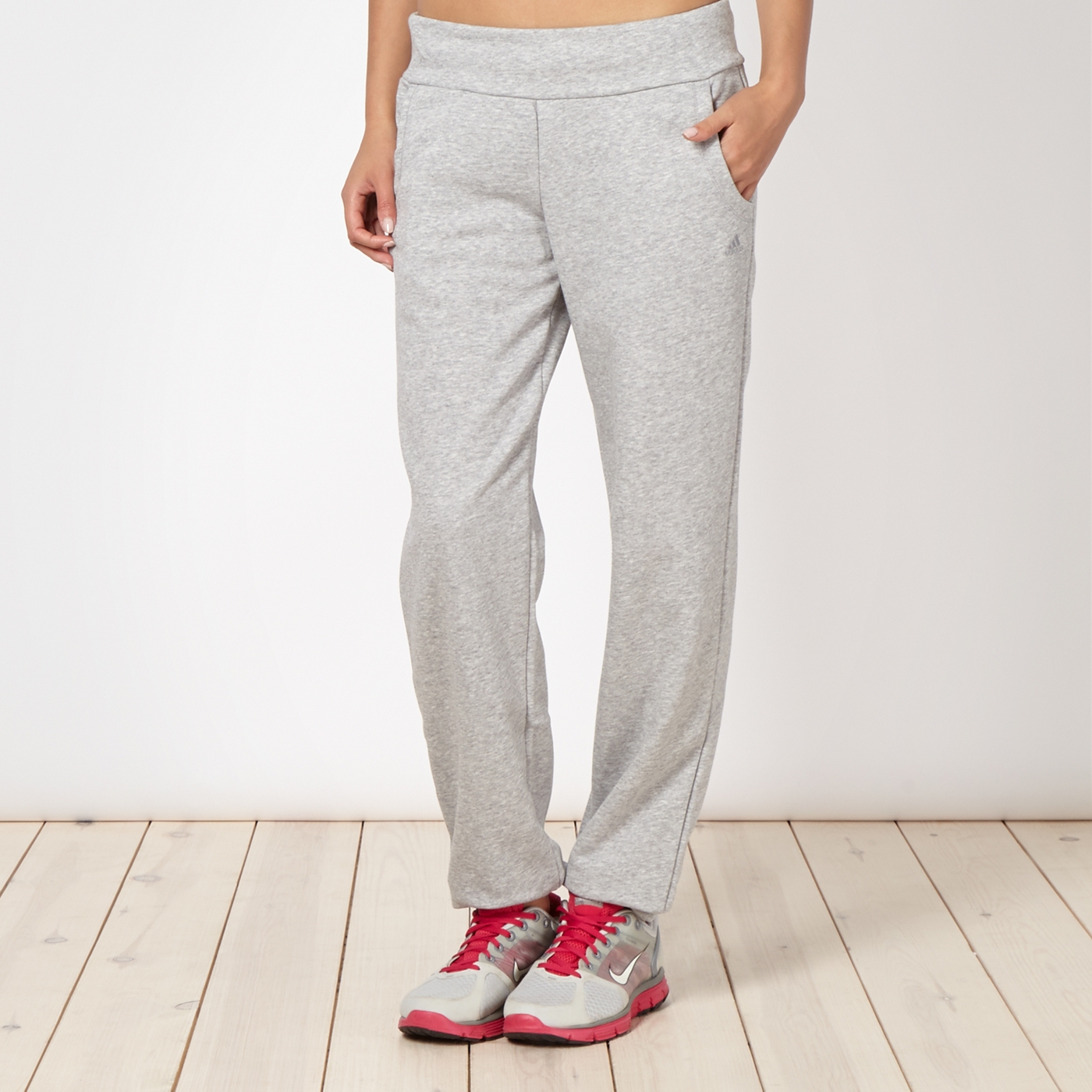 adidas Adidas grey cuffed jogging bottoms