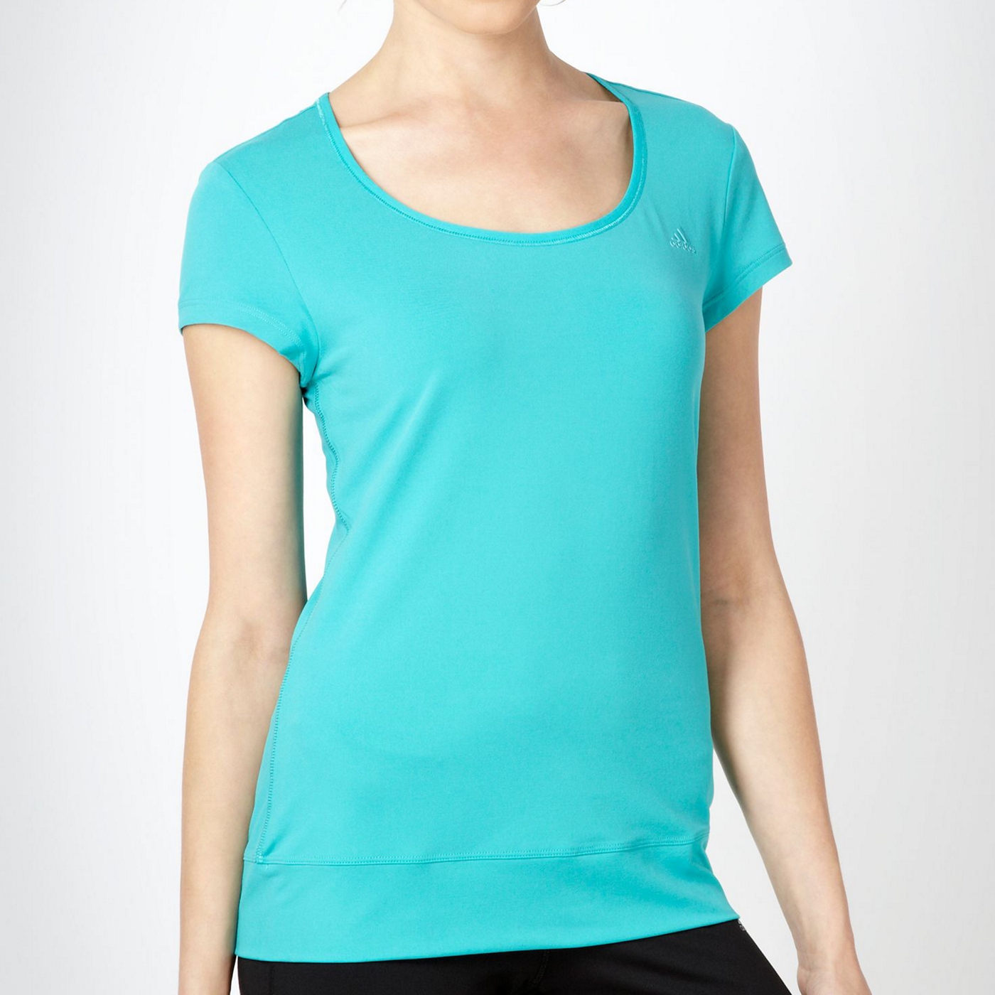 adidas Adidas Dark turquoise stretch t shirt