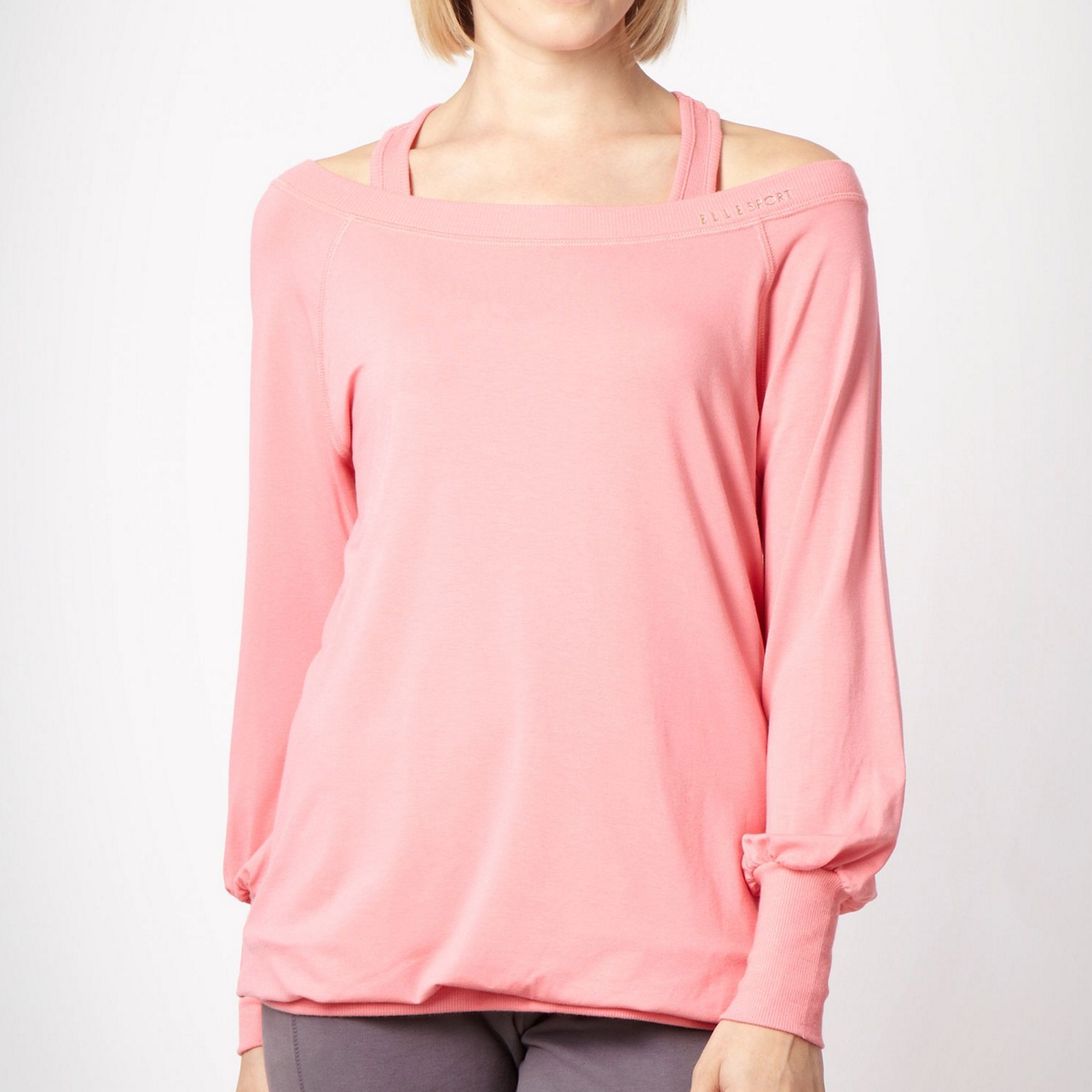 Elle Sport Pink double layered sports top