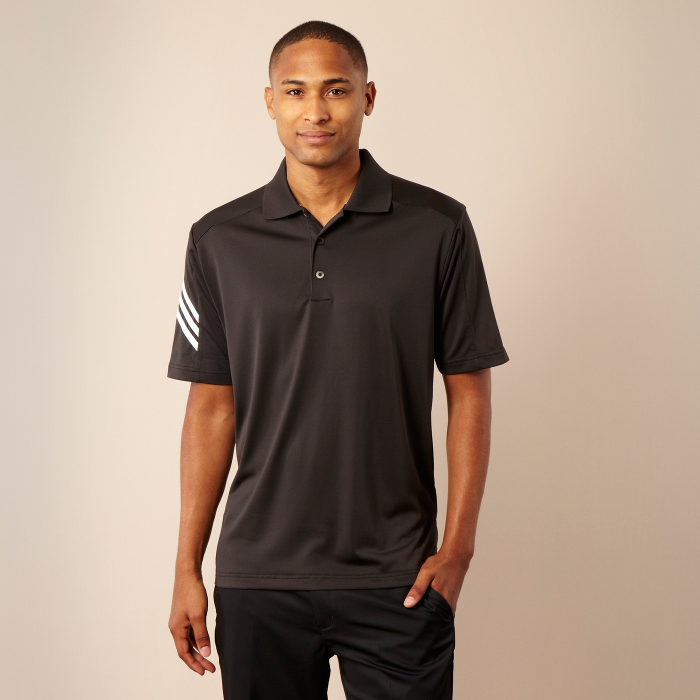 adidas Adidas Black CoolMax polo shirt