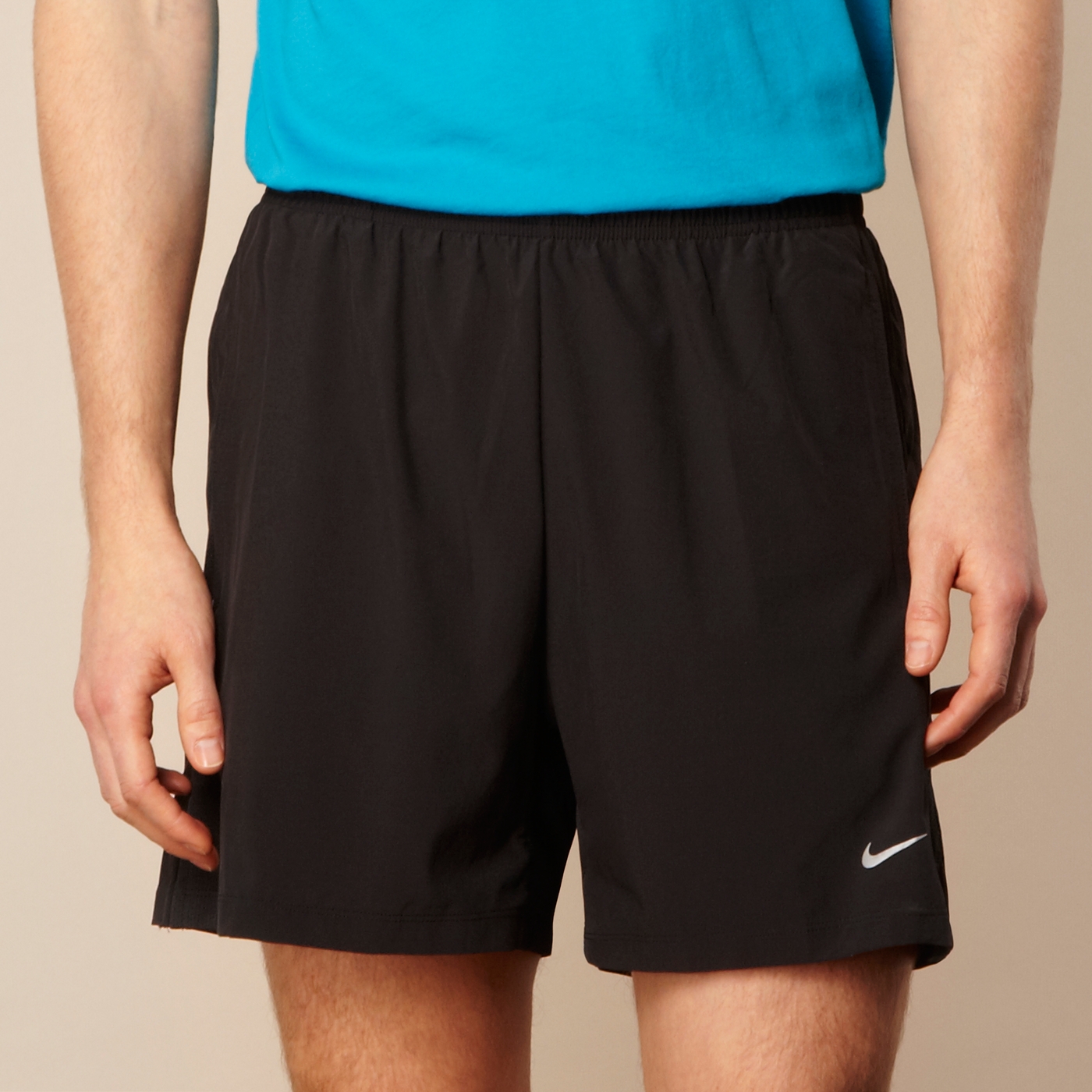 Nike Nike black mesh strip casual shorts