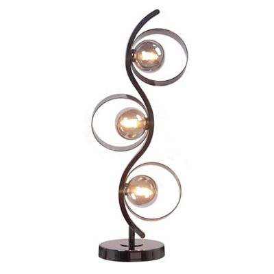 luca gunmetal floor lamp