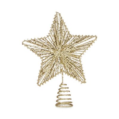Debenhams - Gold sequined tree topper