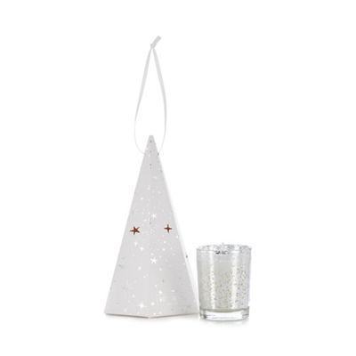 Debenhams - 'White Christmas' scented candle