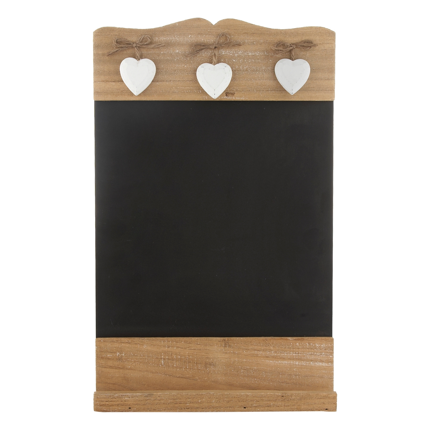 Sass & Belle Brown wooden heart chalkboard