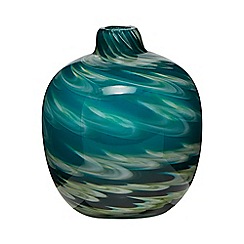 Butterfly Home by Matthew Williamson - Blue and green swirl bud vase