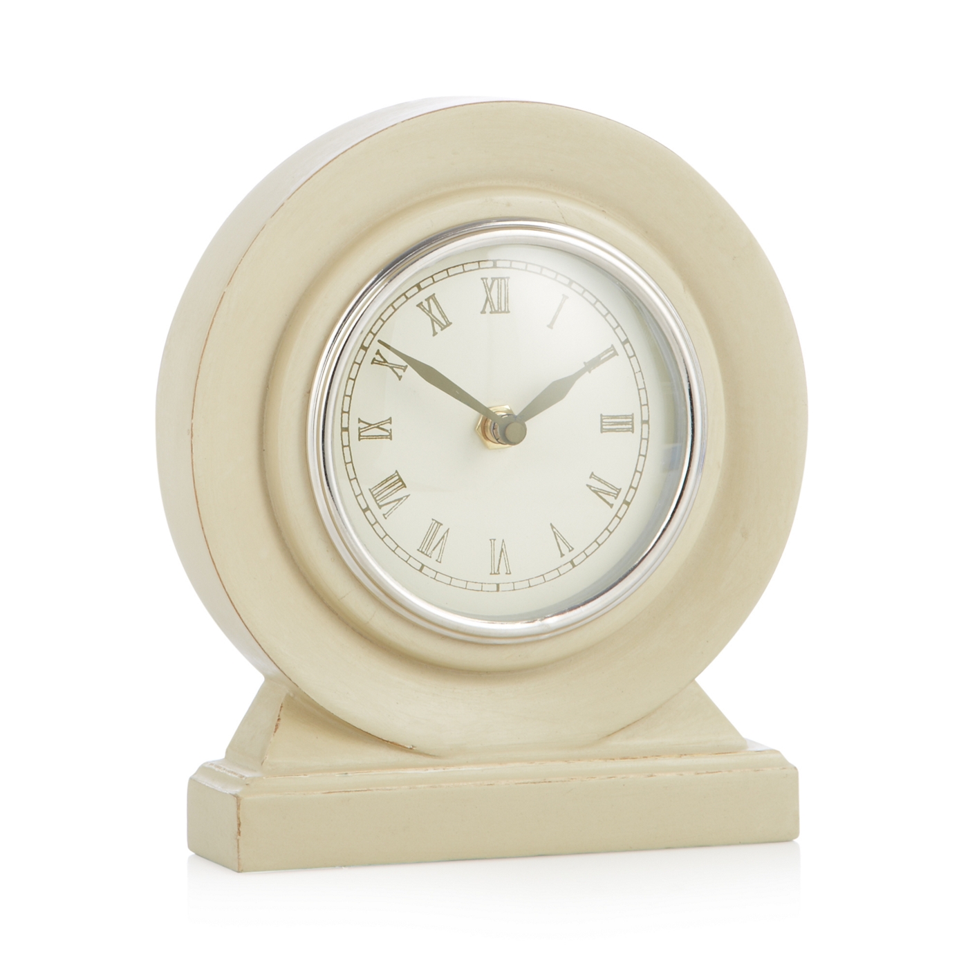 Cream small mantel clock