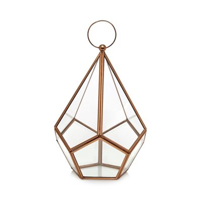 Home Collection - Copper diamond lantern