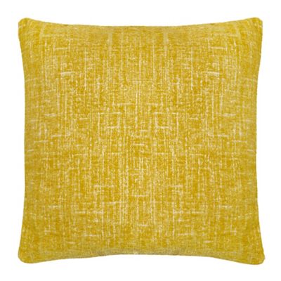 Home Collection - Yellow textured chenille cushion