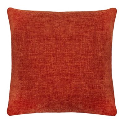 Home Collection - Burnt orange chenille cushion