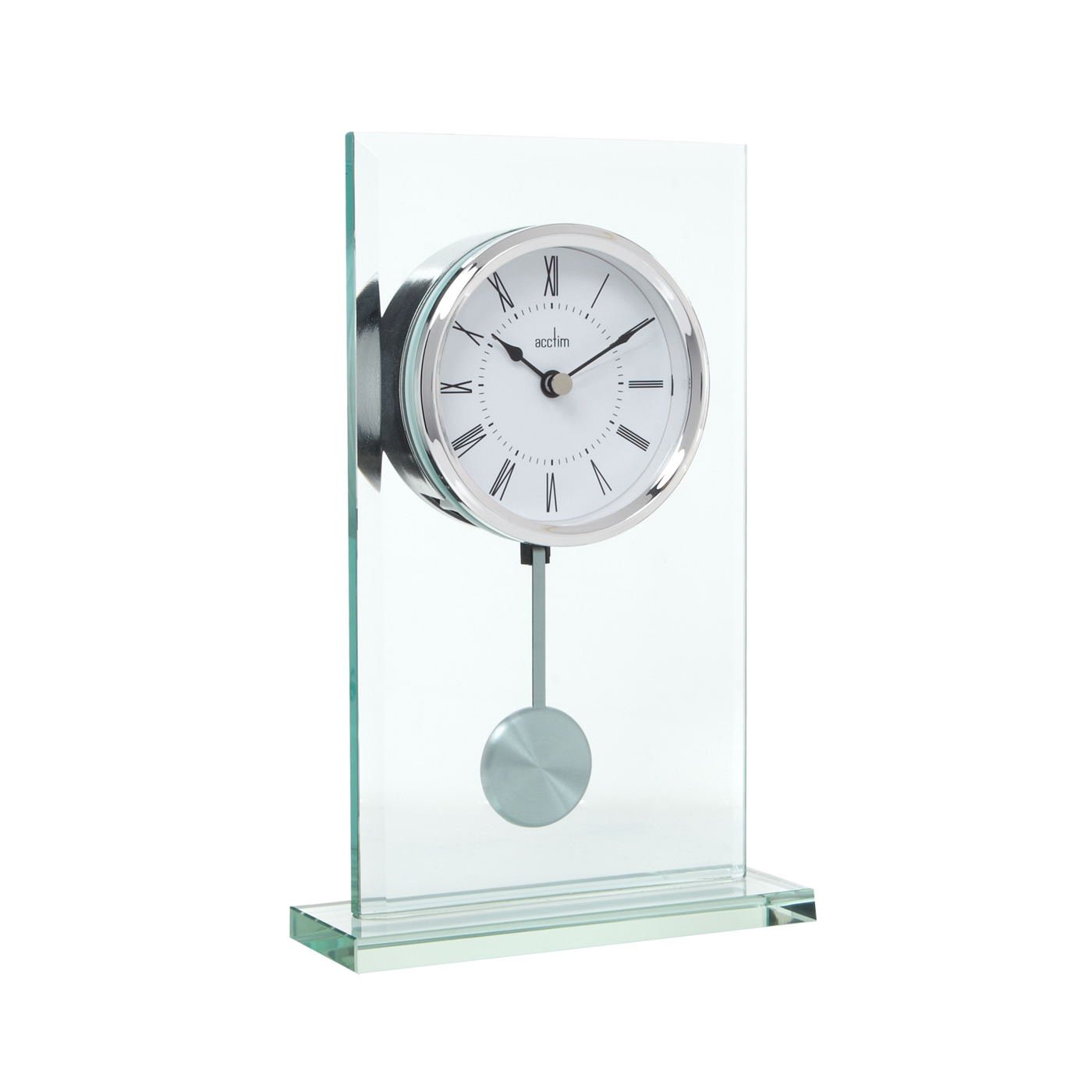 Acctim Glass pendulum mantel clock